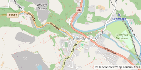 Map of Matlock, Derbyshire
