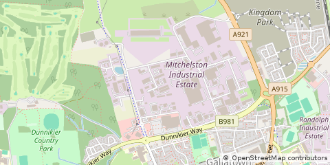 Map of Kirkcaldy, Fife