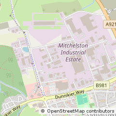 Map of Kirkcaldy, Fife