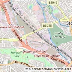 Map of Stoke-on-Trent, Staffordshire