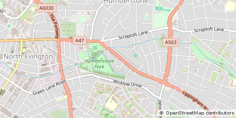 Map of Leicester