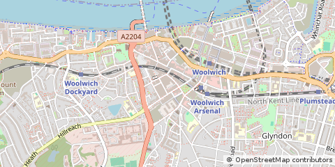 Map of Woolwich, Greenwich