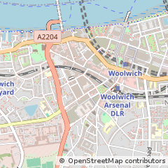 Map of Woolwich, Greenwich