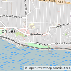 Map of Leigh on SEA, Essex