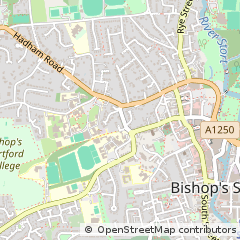 Map of Bishop's Stortford, Hertfordshire