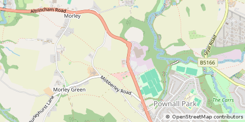 Map of Wilmslow, Cheshire