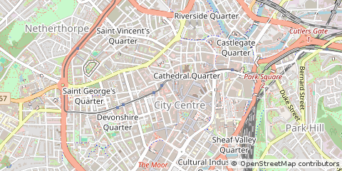Map of Sheffield