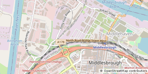 Map of Middlesbrough