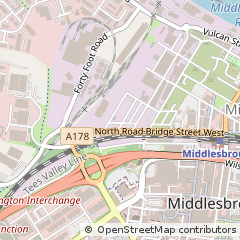 Map of Middlesbrough