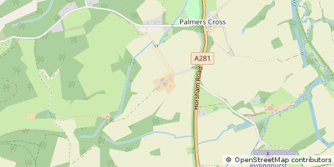 Map of Guildford, Surrey