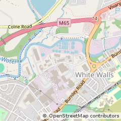 Map of Colne, Lancashire