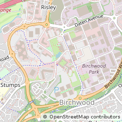 Map of Birchwood, Warrington, Warrington