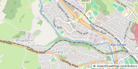 Map of Newport, Gwent