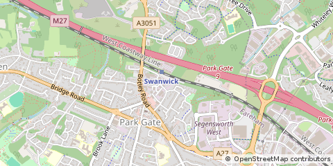 Map of Southampton, Hampshire