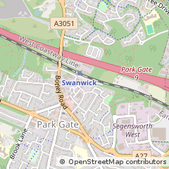 Map of Southampton, Hampshire