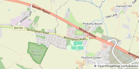 Map of Coventry, West Midlands