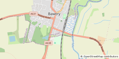 Map of Doncaster, South Yorkshire