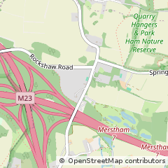 Map of Merstham, Surrey