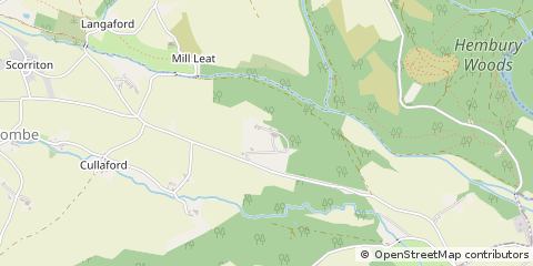 Map of Buckfastleigh, Devon