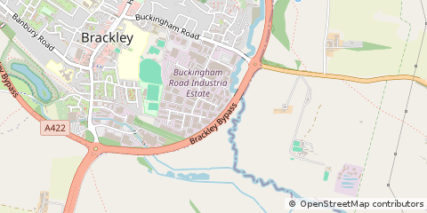 Map of Brackley, Northamptonshire