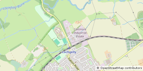 Map of Lochgelly, Fife