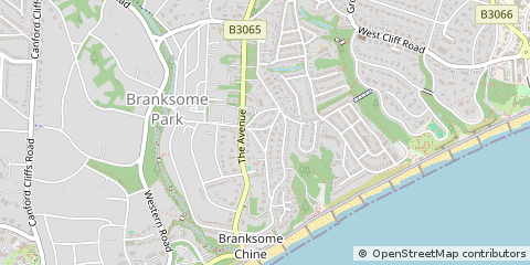 Map of Poole, Dorset