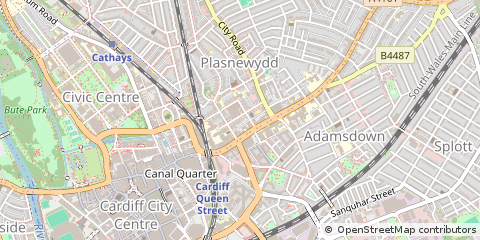 Map of Cardiff