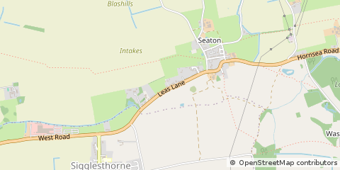 Map of Seaton, Hull ,