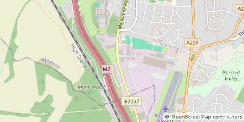 Map of Rochester,, Kent