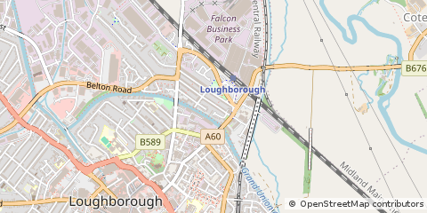Map of Loughborough