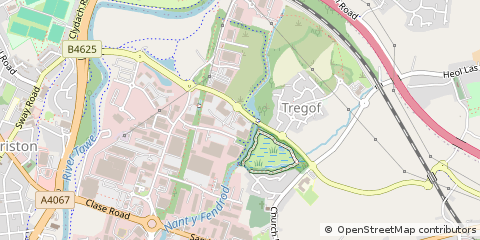 Map of Swansea