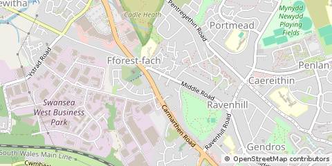 Map of Swansea