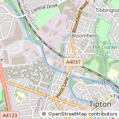 Map of Tipton, West Midlands