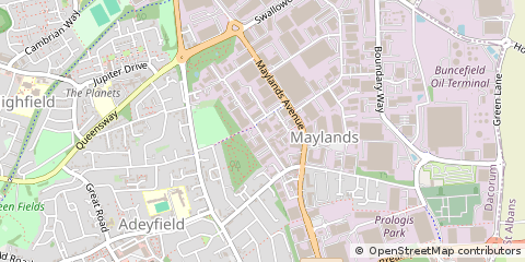 Map of Hemel Hempstead, Oxfordshire