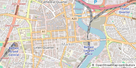 Map of Belfast, Antrim