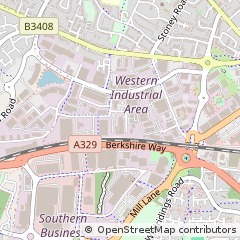 Map of Bracknell, Berkshire