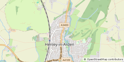 Map of Henley-in-Arden