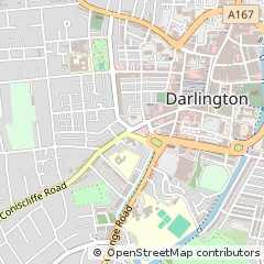 Map of Darlington, Co Durham