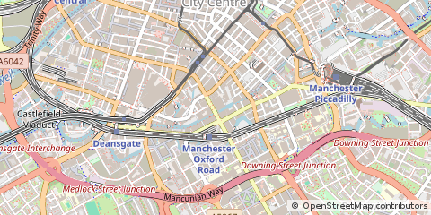 Map of Manchester, Greater Manchester