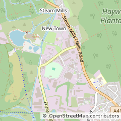 Map of Cinderford, Gloucestershire