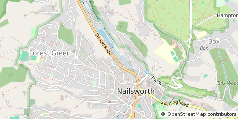 Map of Stroud, Gloucestershire
