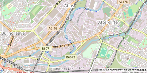 Map of Sheffield