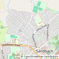 Map of Sandbach