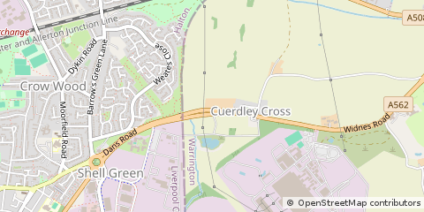 Map of Warrington