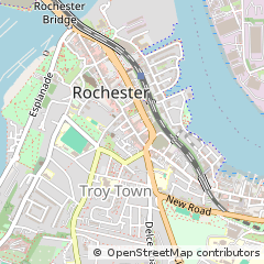 Map of Rochester, Kent