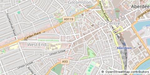 Map of Aberdeen