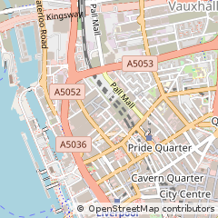 Map of Liverpool, Merseyside