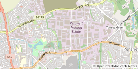 Map of Estate Kingswinford, West Midlands