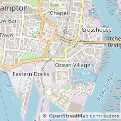 Map of Southampton, Hampshire