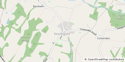Map of Stonegate, East Sussex